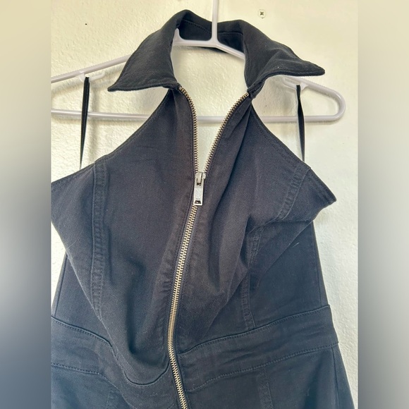 Denim halter Reiss Jumpsuit - Picture 2 of 7